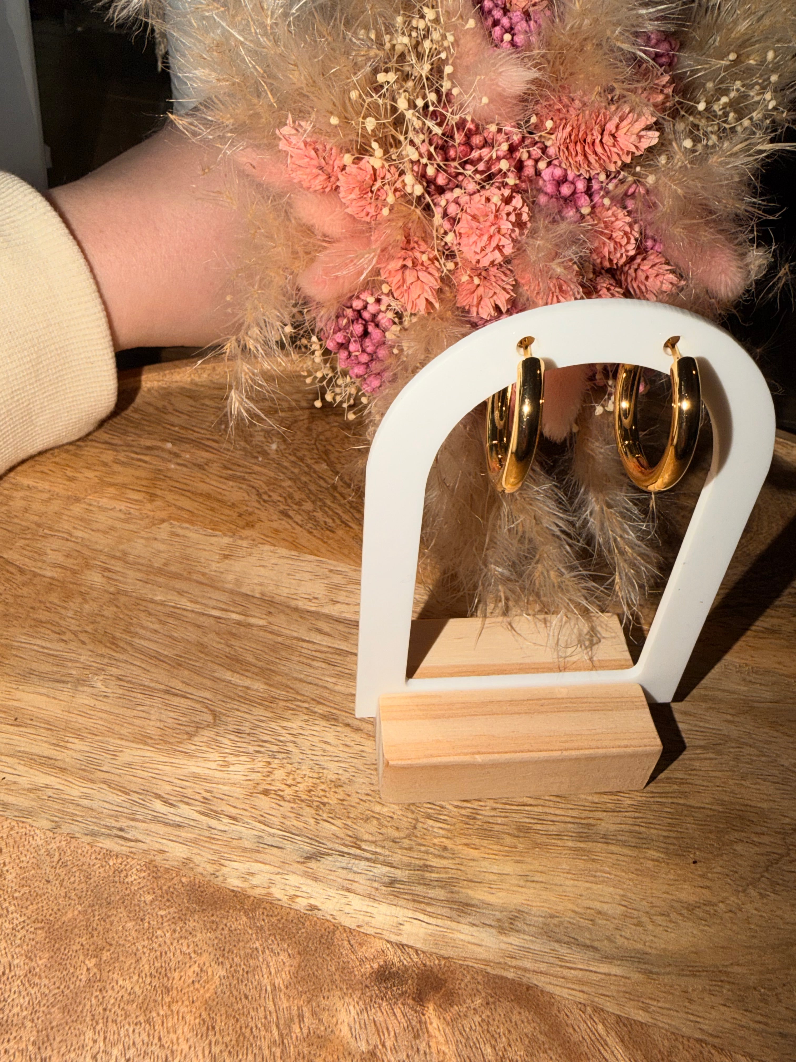 Grande créoles doré