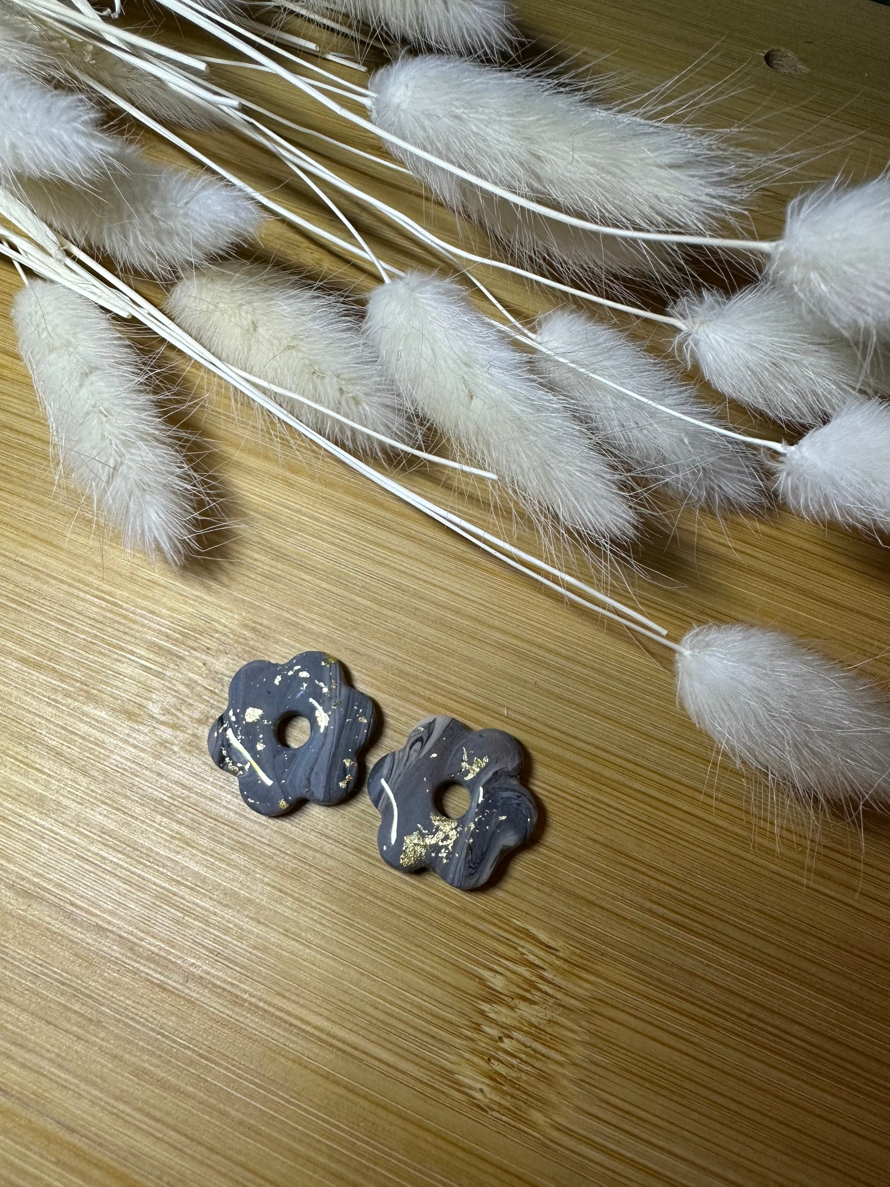 Pampilles fleurs marbre