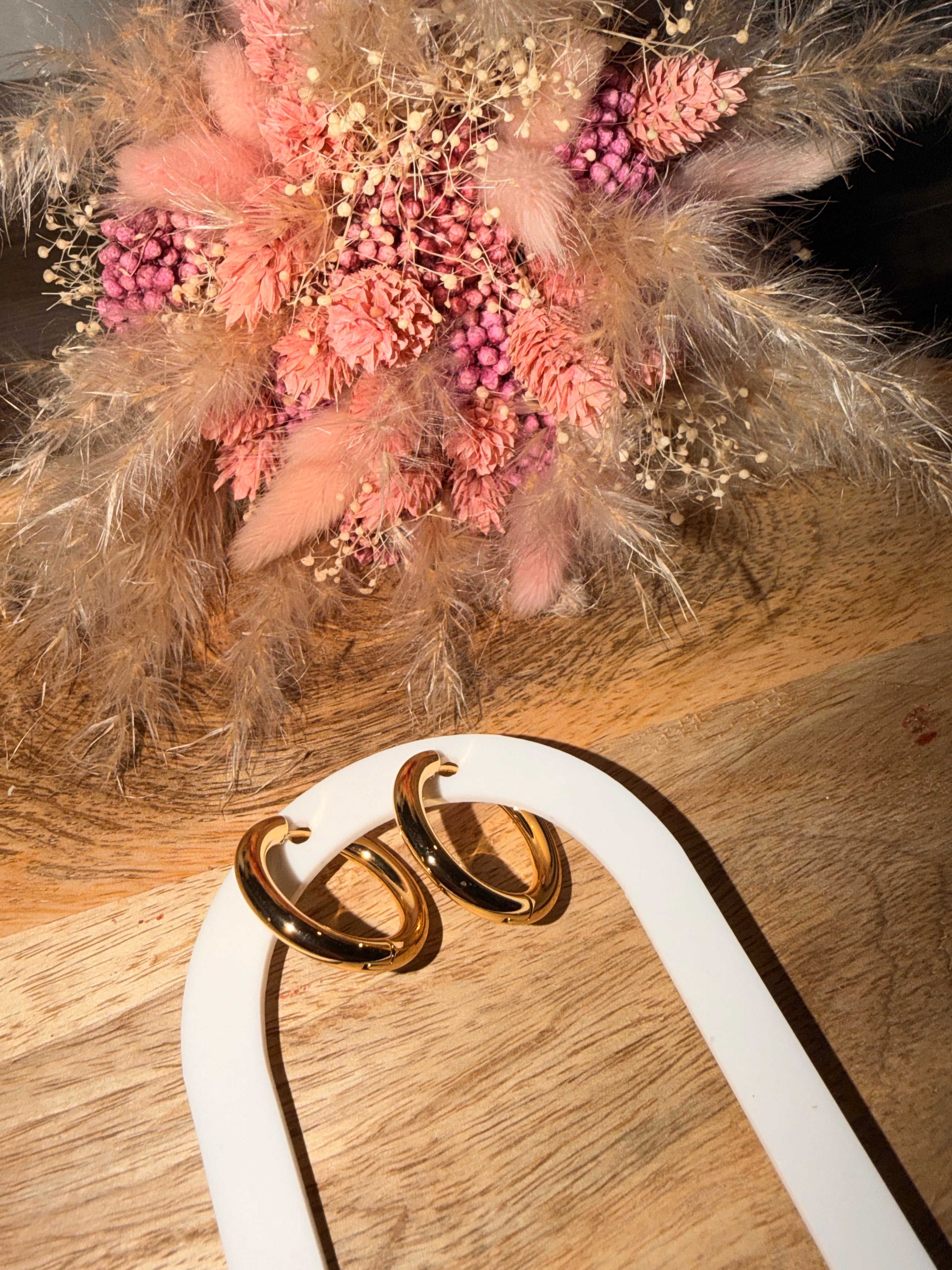 Grande créoles doré