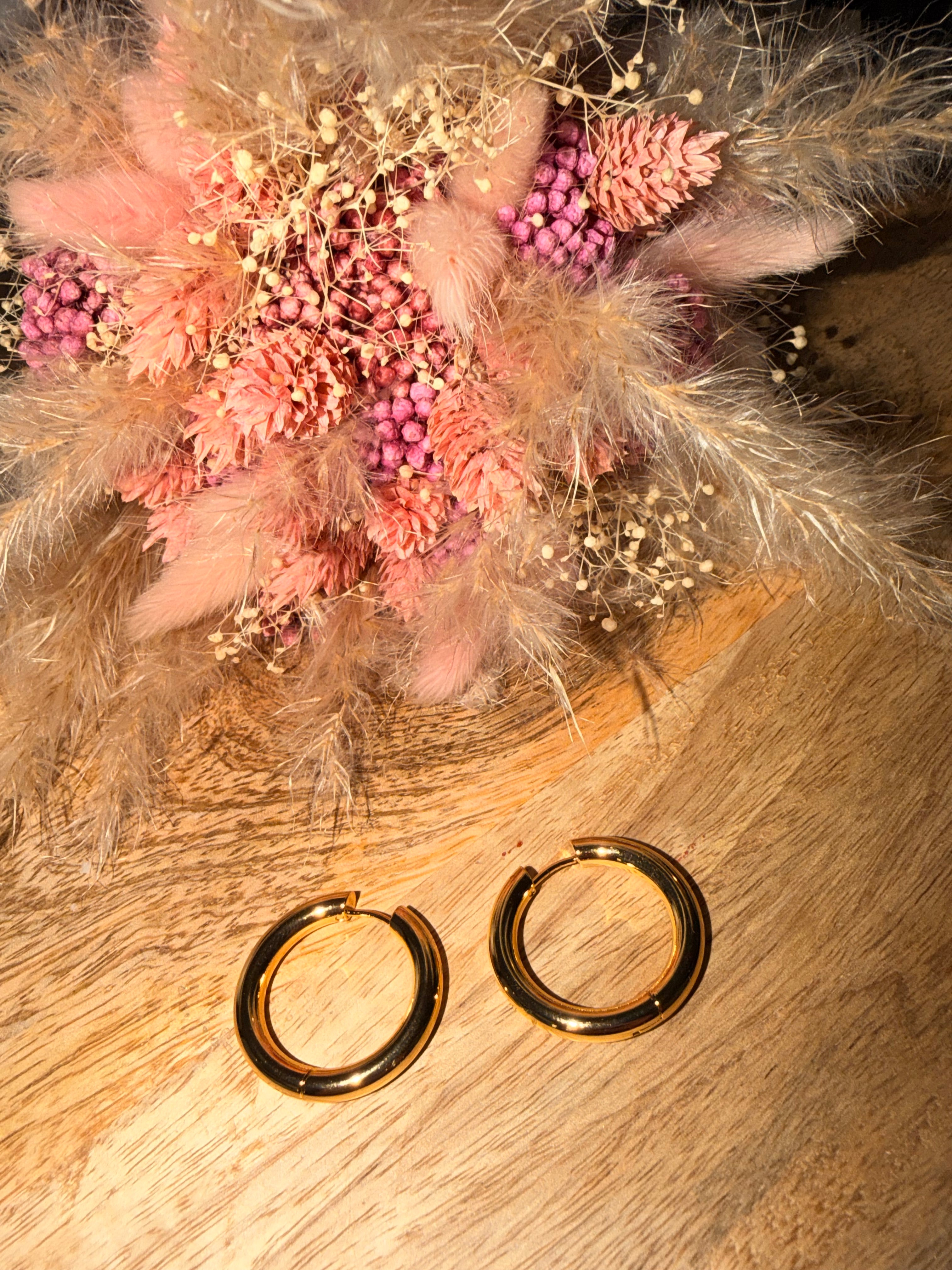 Grande créoles doré