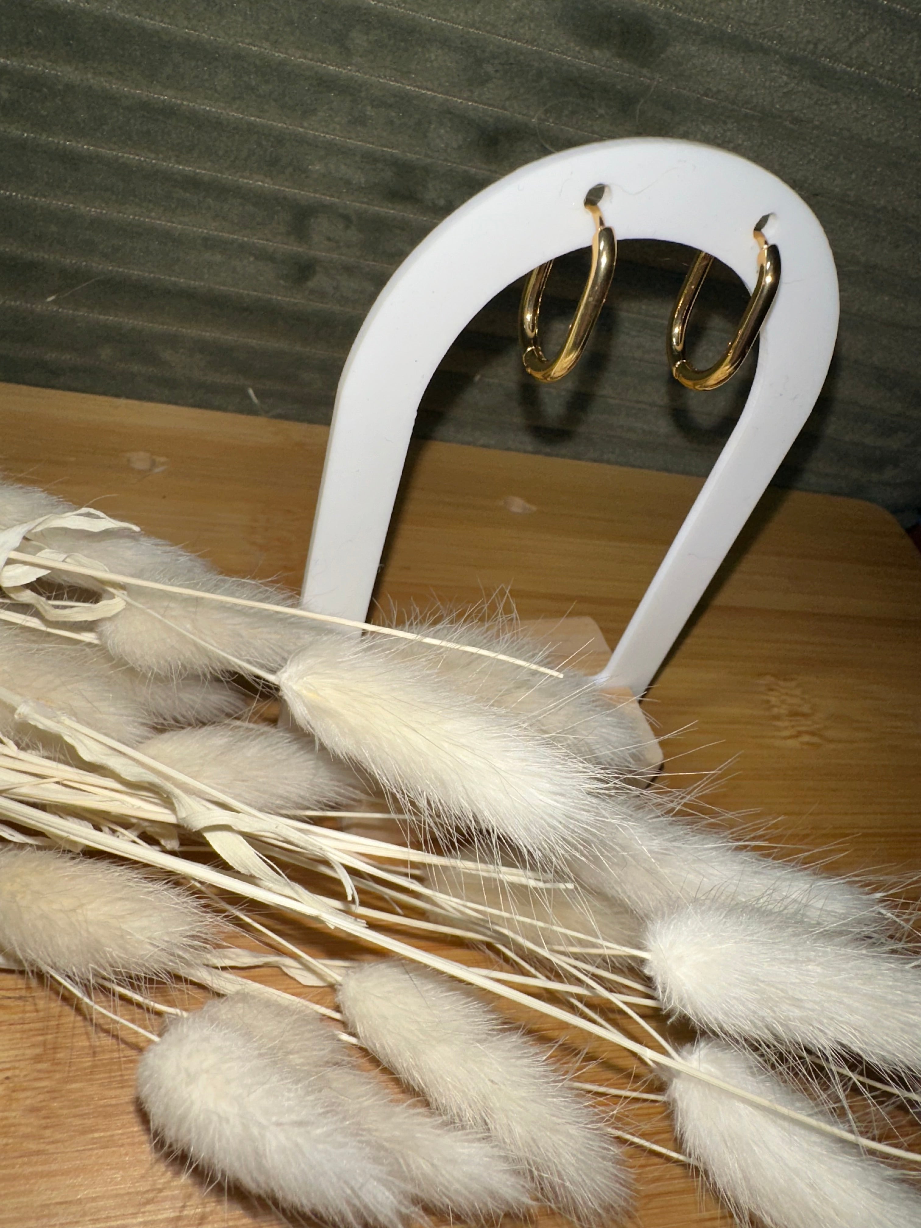 Créoles ovale acier inoxydable