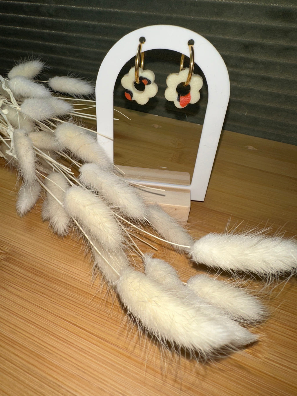 Pampilles fleurs mat