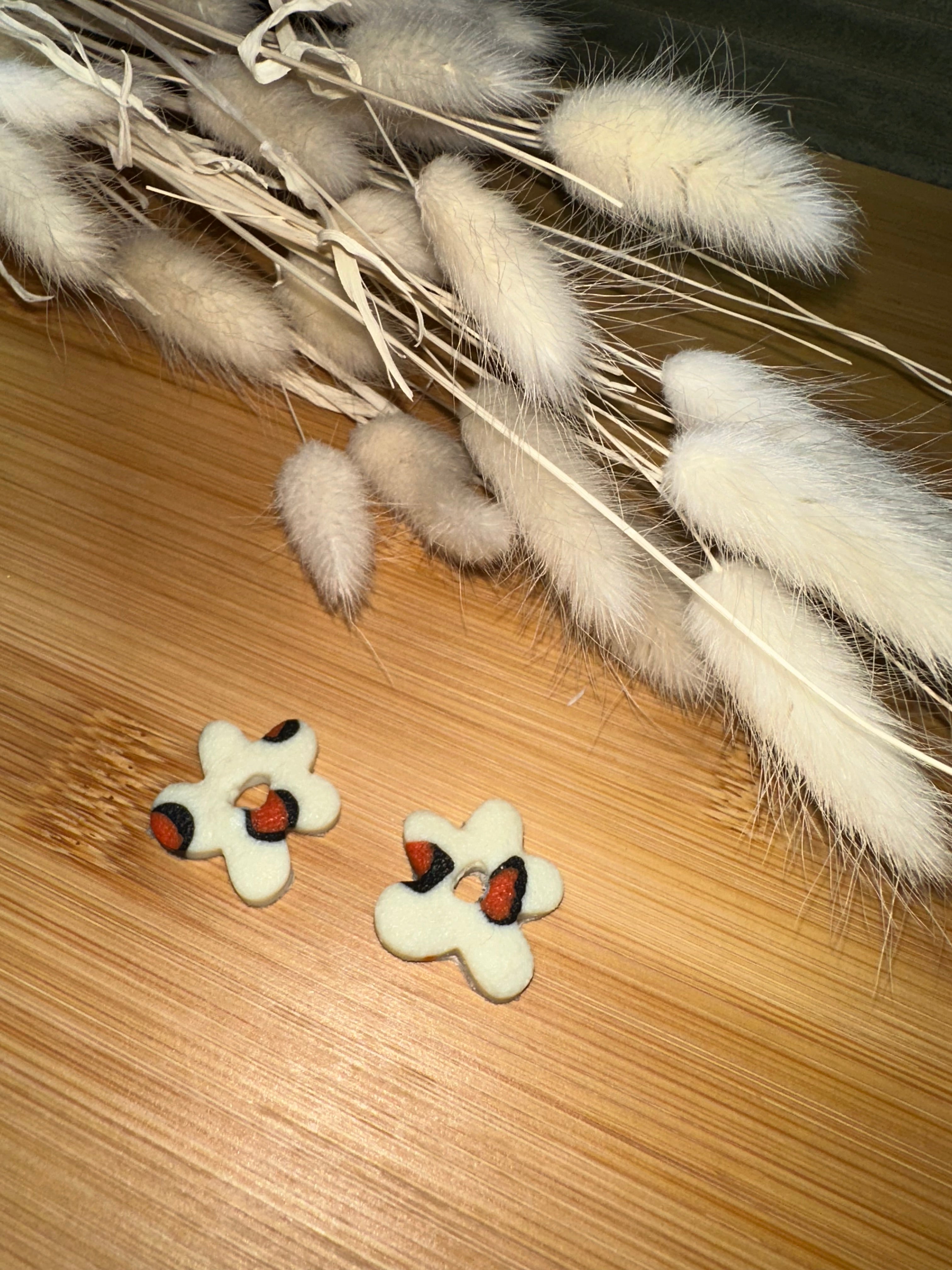 Pampilles fleurs mat