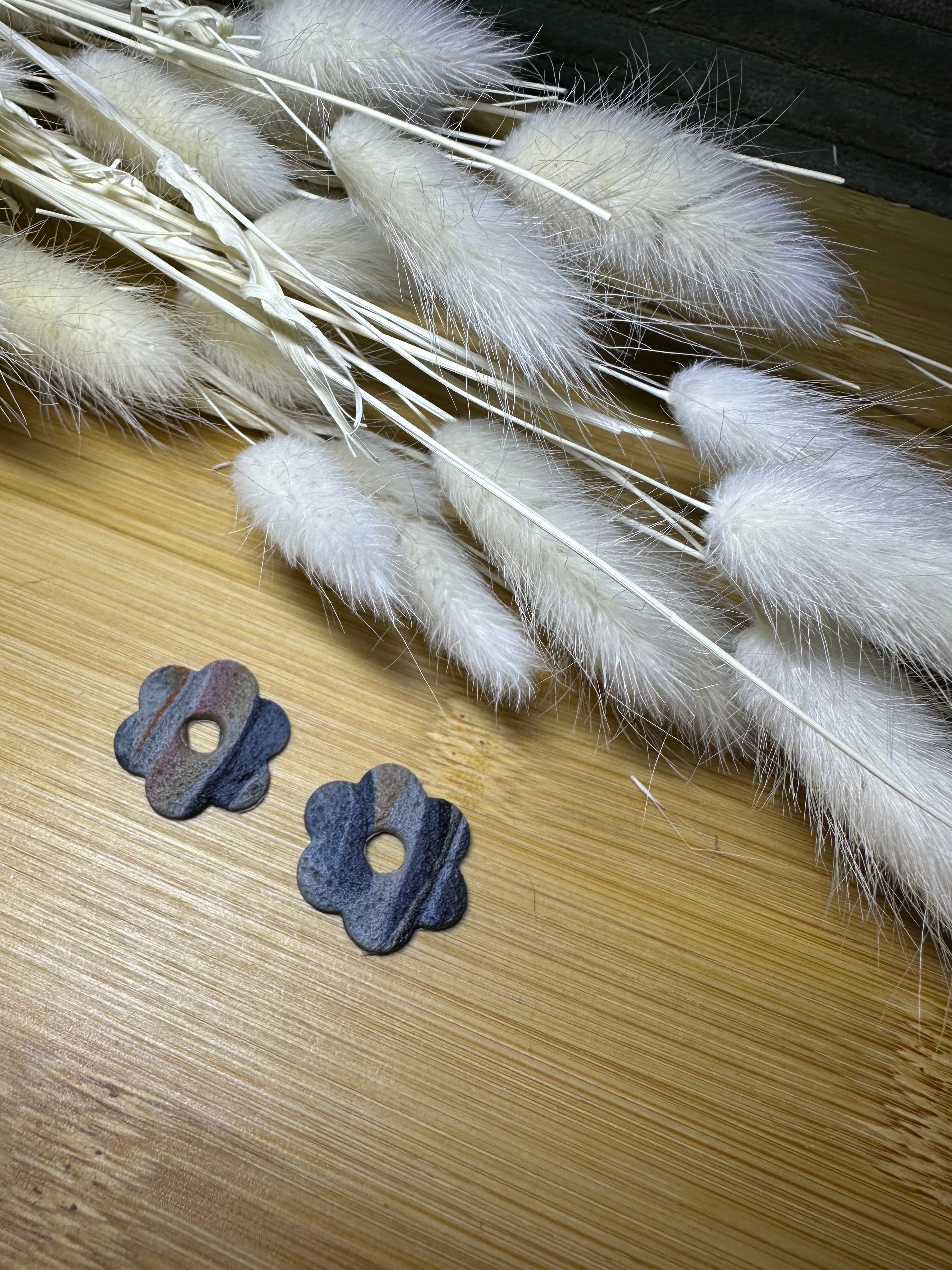 Pampilles fleurs marbré mat