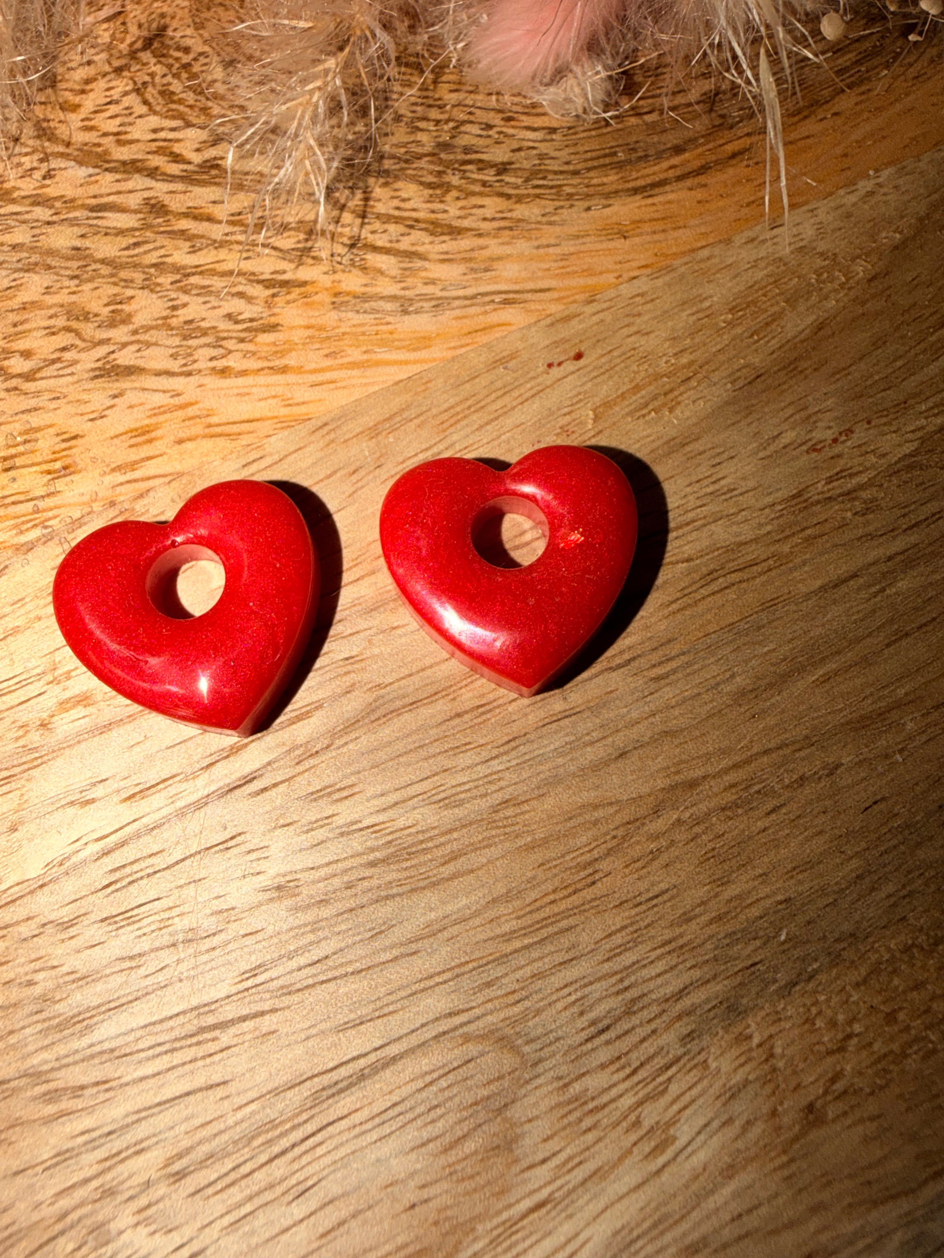 Pampille cœur rouge