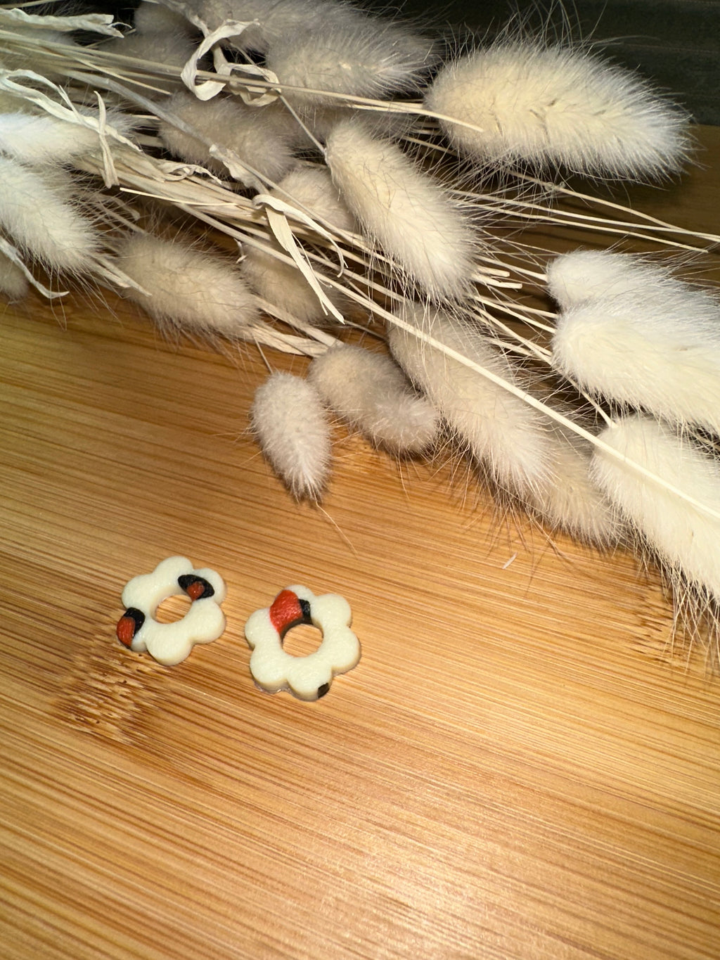 Pampilles fleurs mat