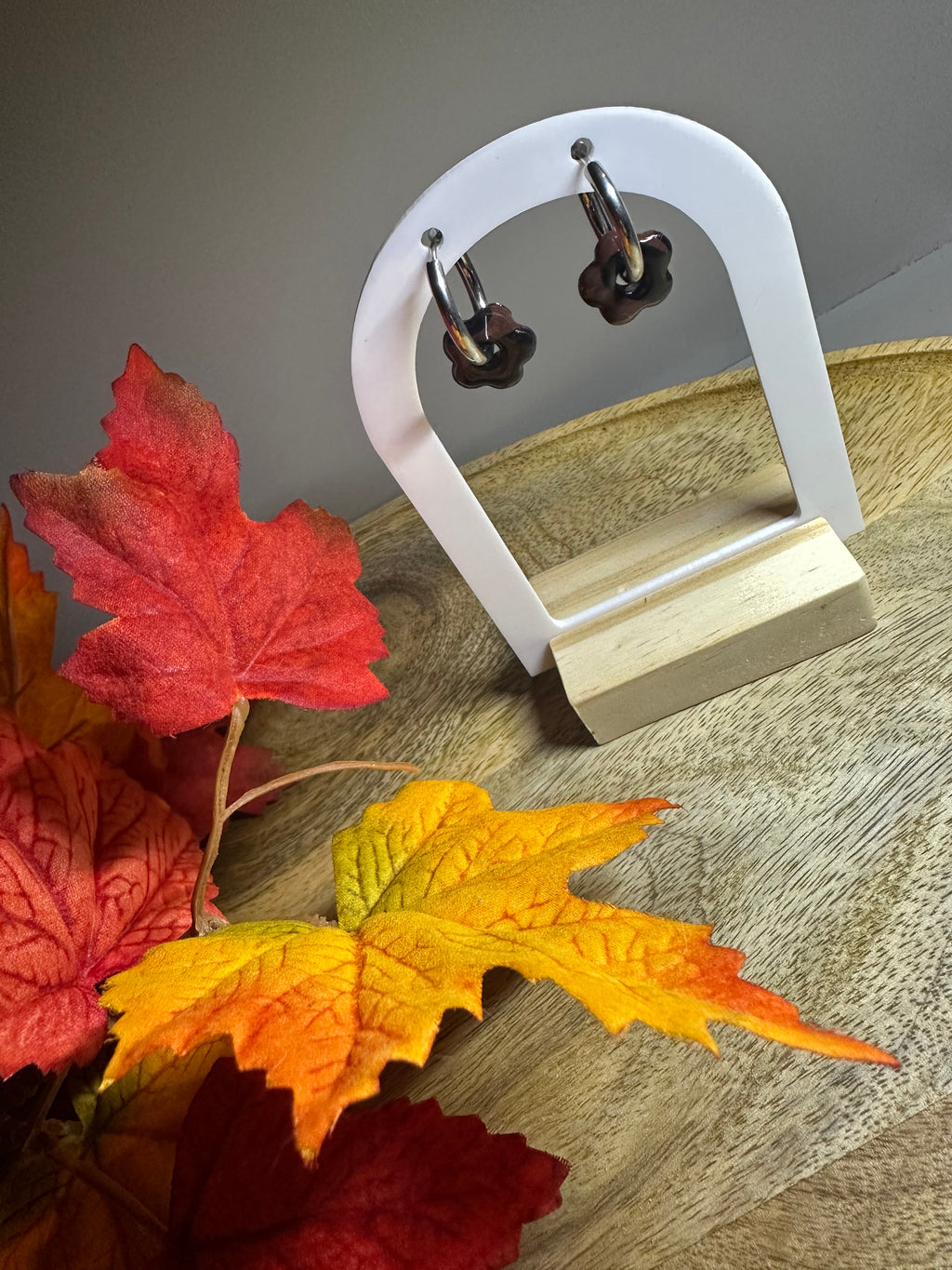 Pampilles mini fleur chocolat et noir