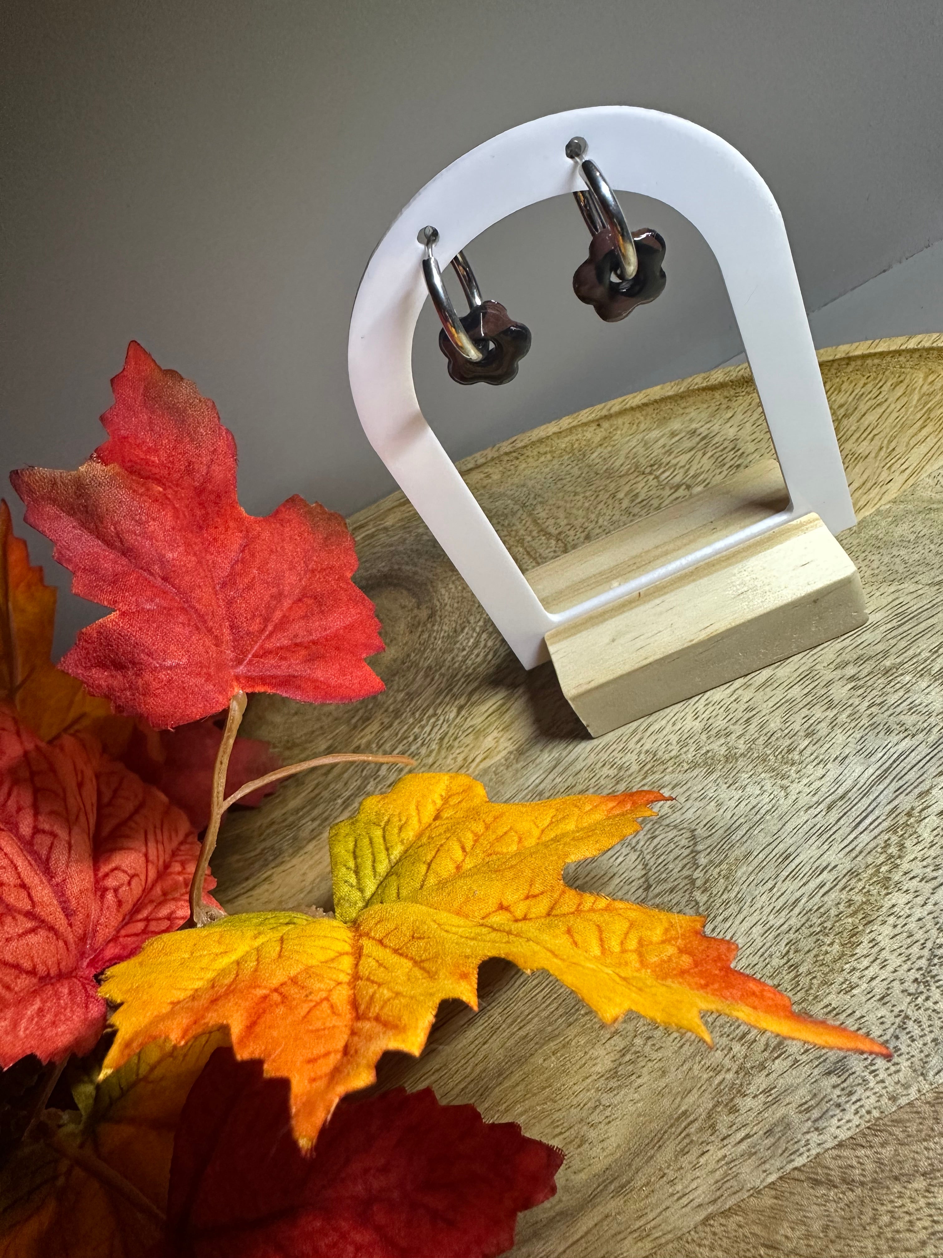 Pampilles mini fleur chocolat et noir