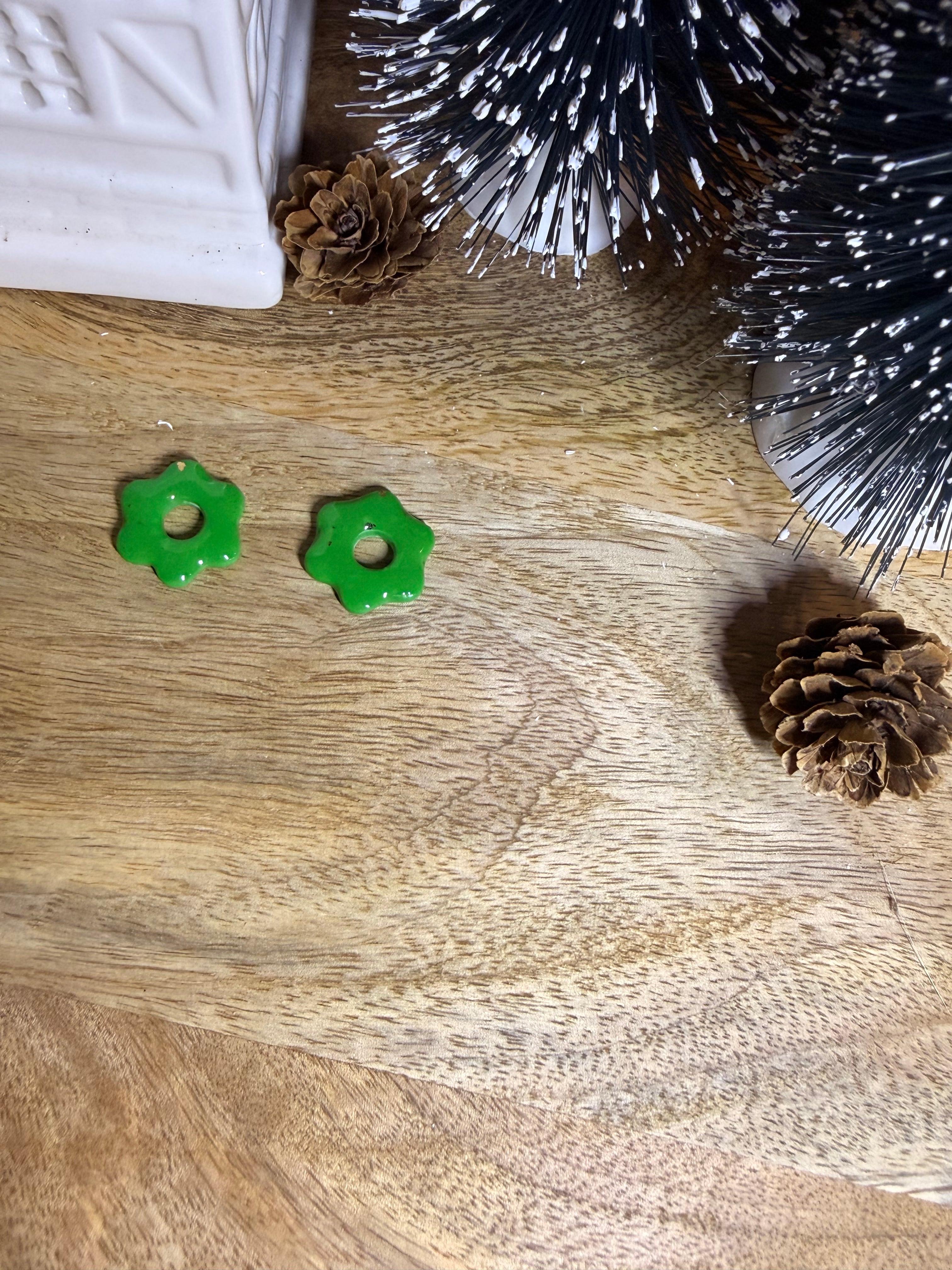 Pampille fleur verte