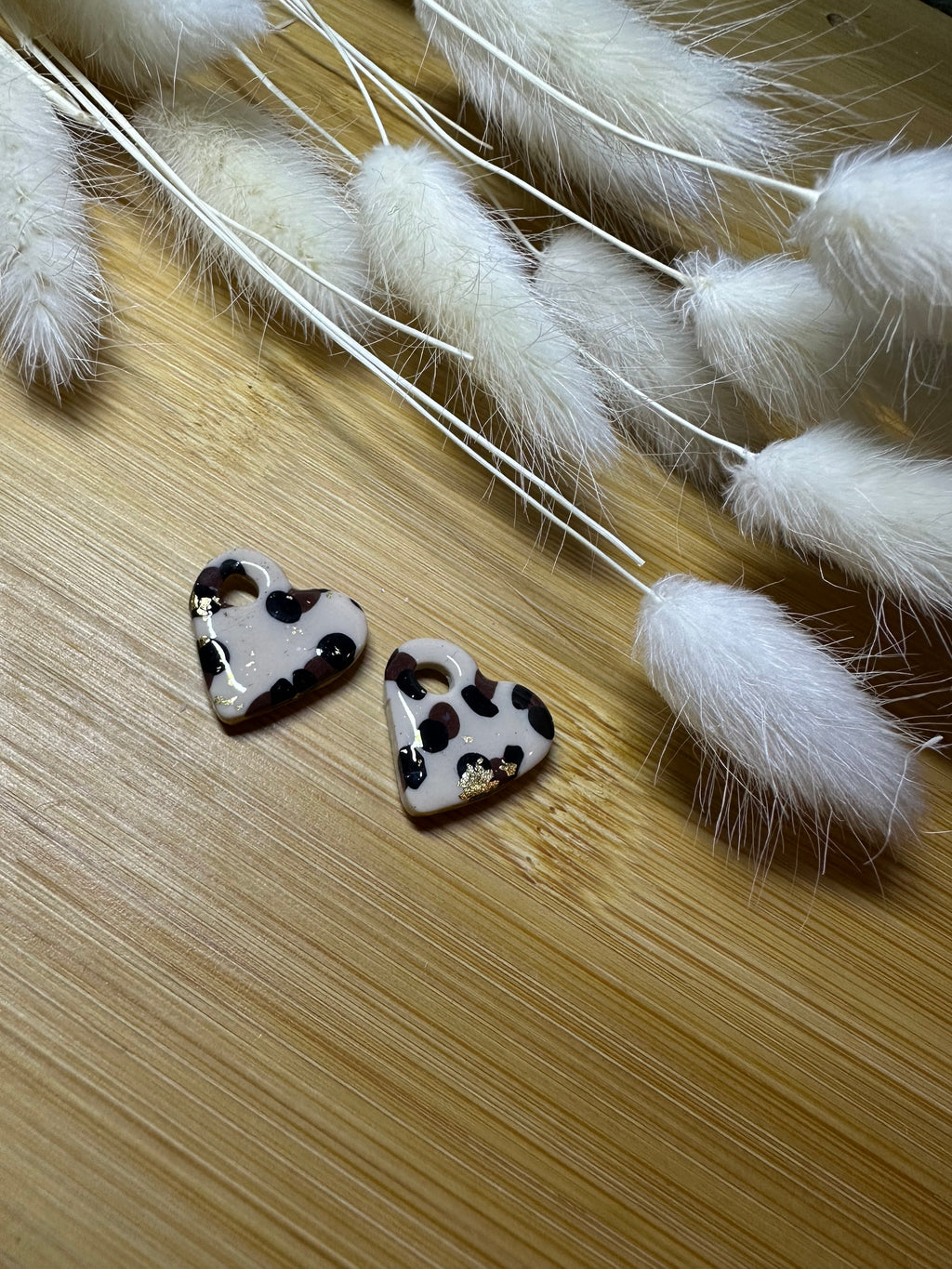 Pampilles cœur léopard