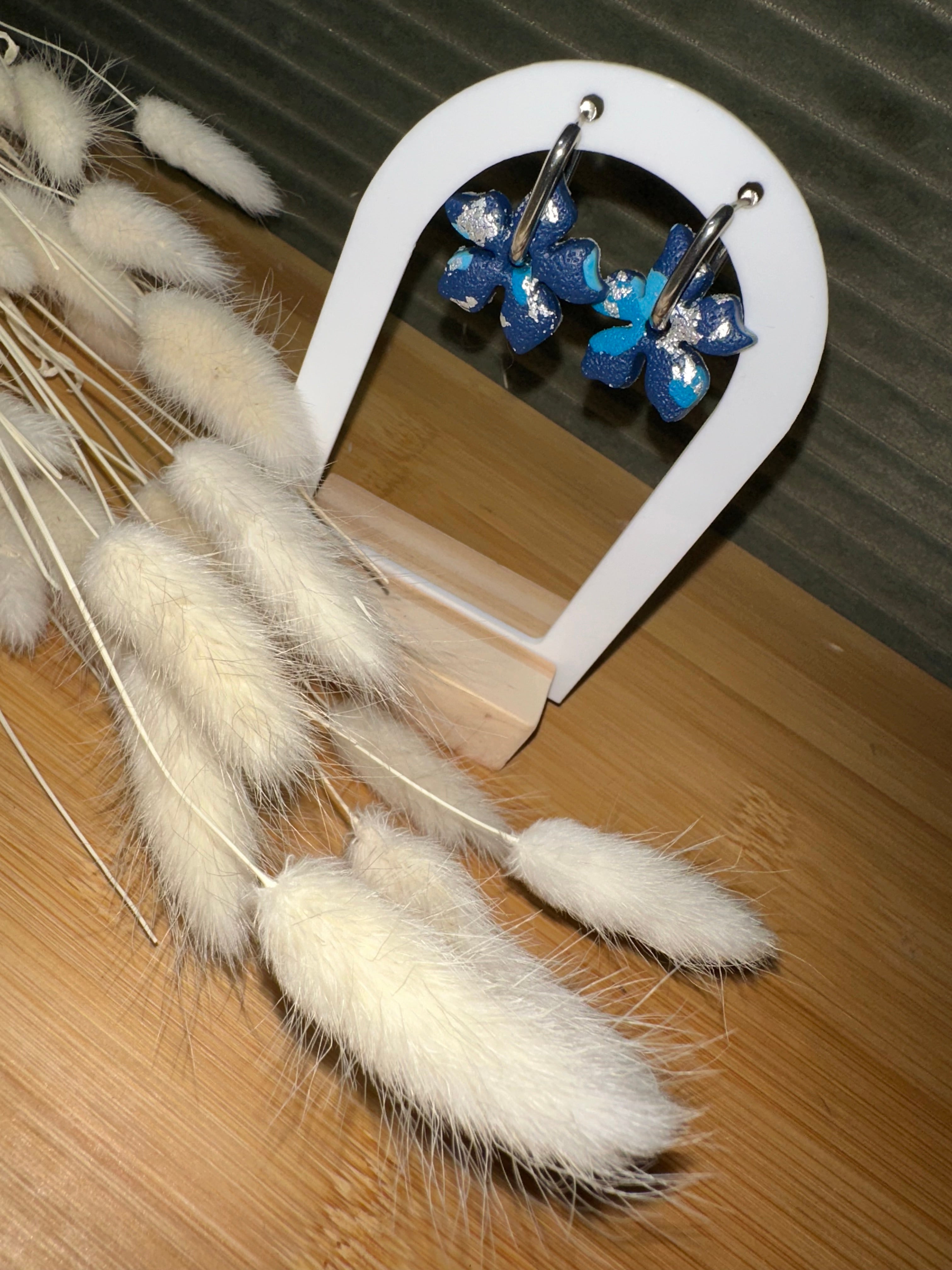 Pampilles fleur texturé et mat