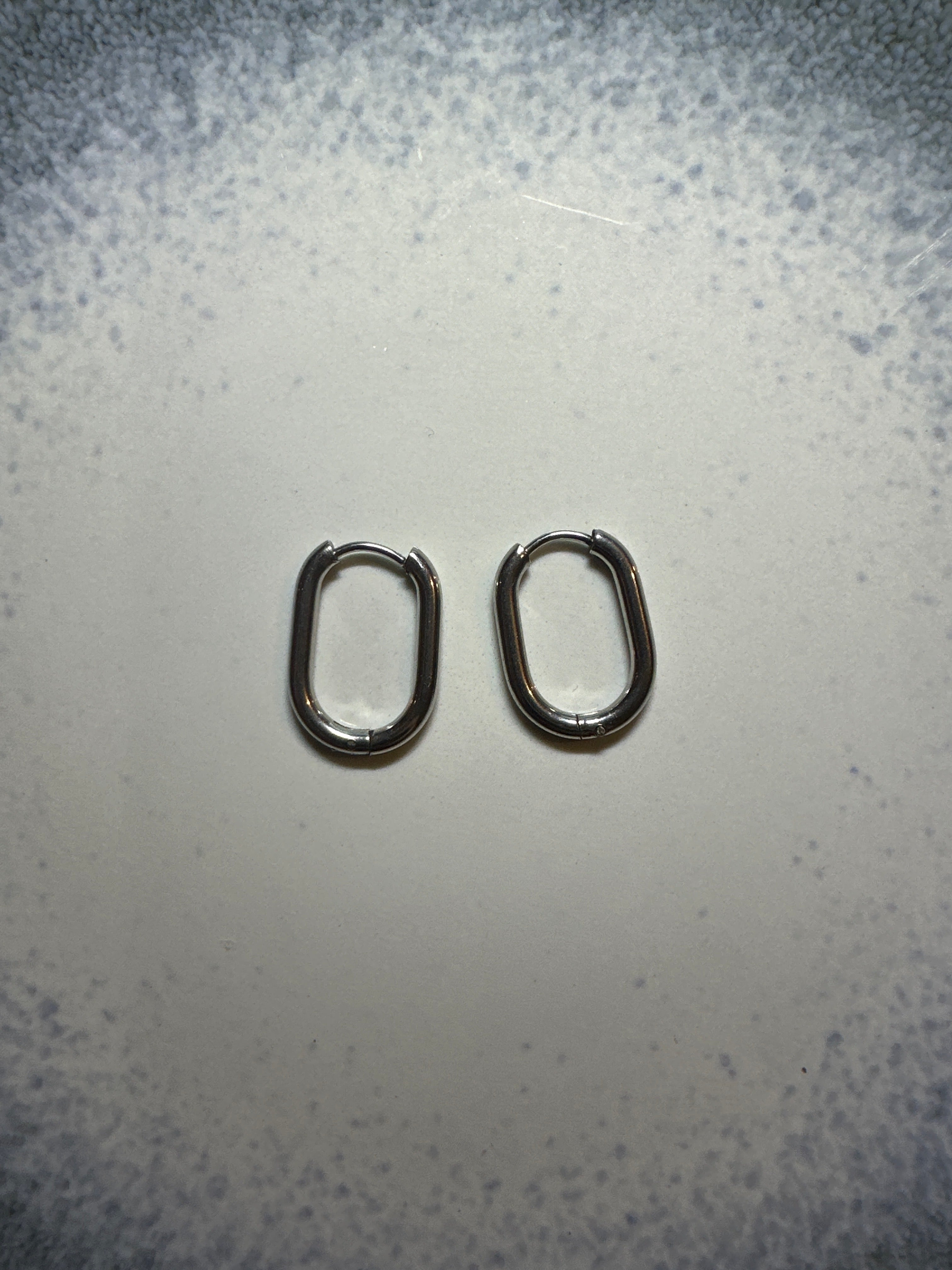 Créoles ovale acier inoxydable