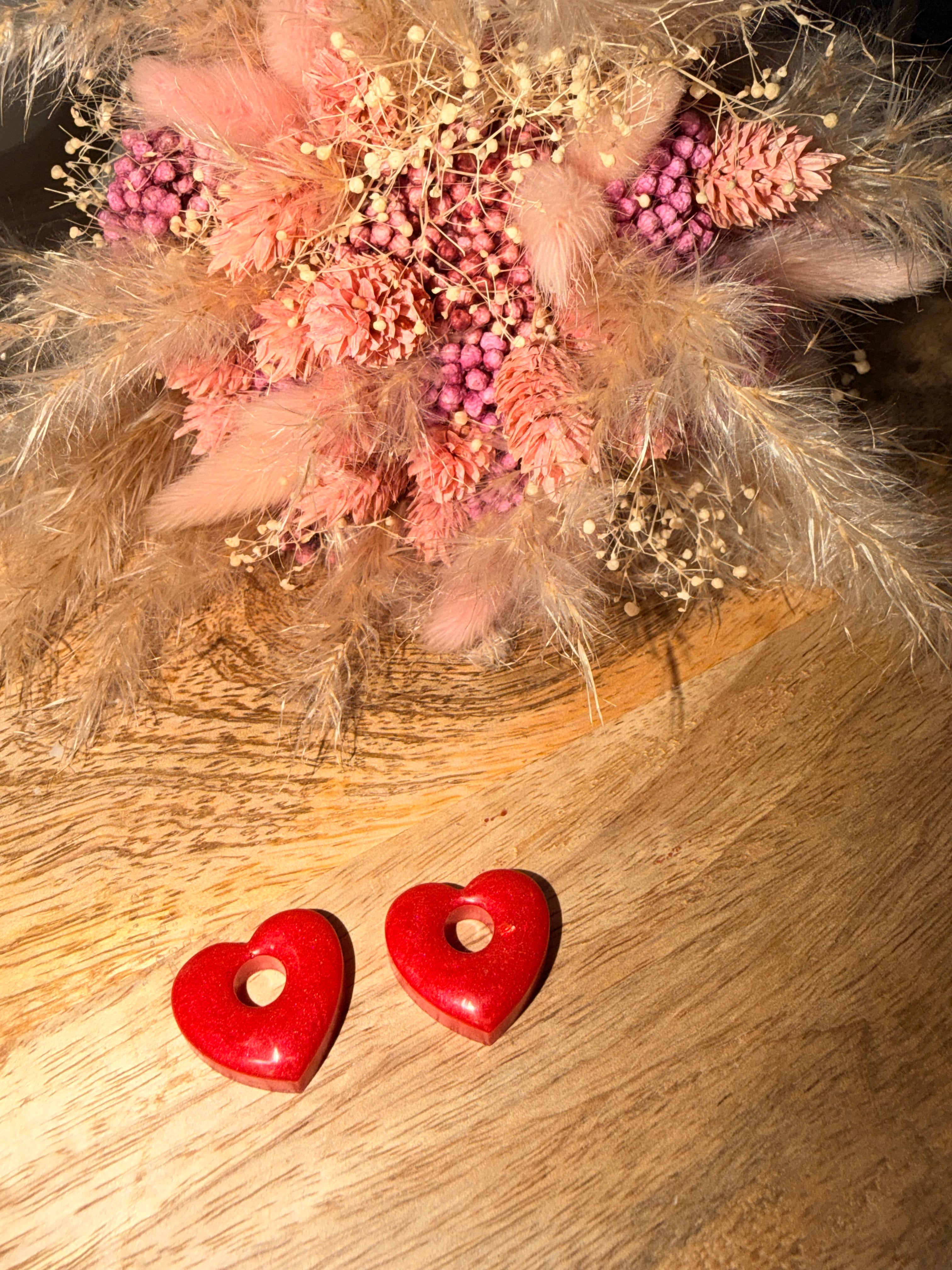 Pampille cœur rouge