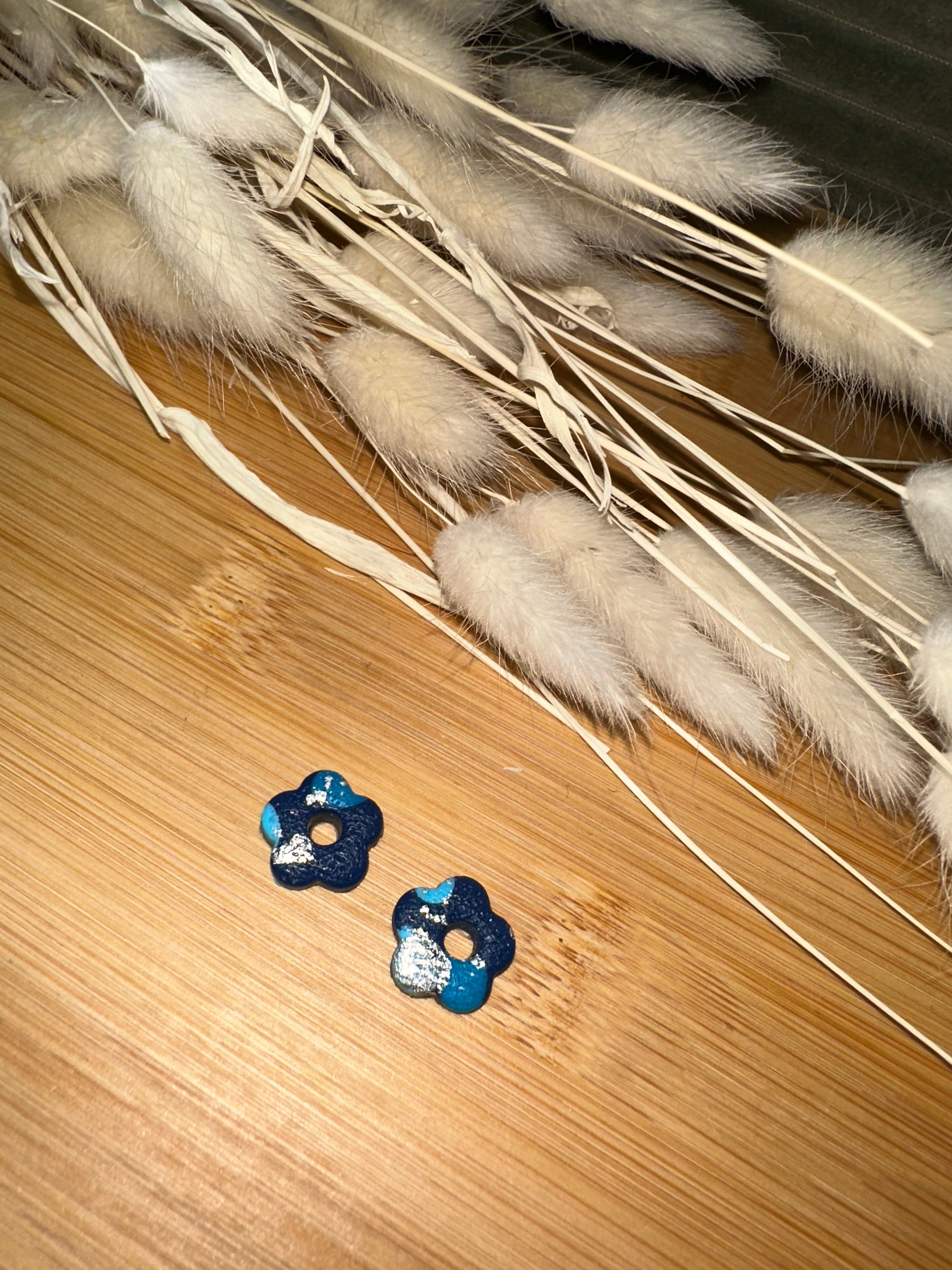 Pampilles mini fleur texturé et mat